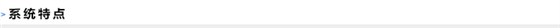 系统特点