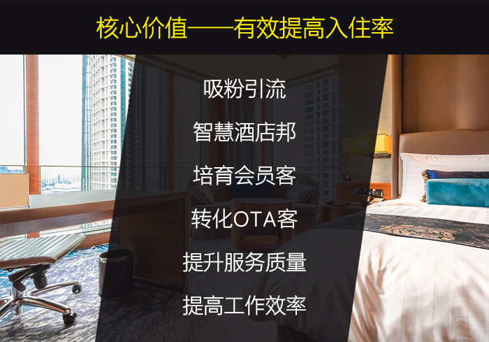 铂金智慧旅馆系统的价值——吸粉引流，智慧旅馆邦，培育会员客，转化OTA客，提高效劳质量，提高事情效率